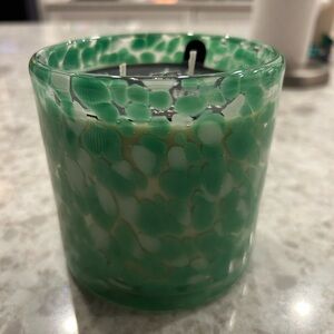 “New” Signature Green Marbled Candle 14 oz